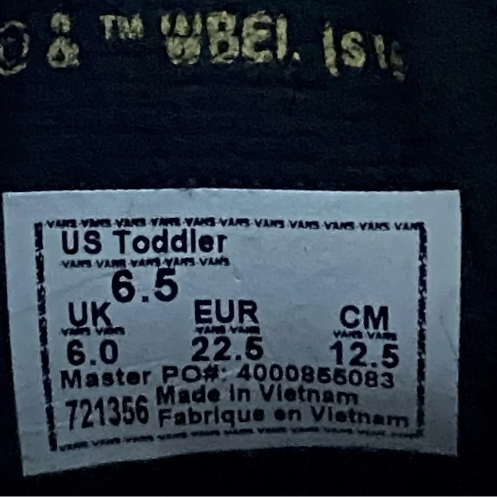 Vans x Harry Potter Sk8-Hi Zip Gryffindor High Top Sneaker Size 6.5‎ Toddler